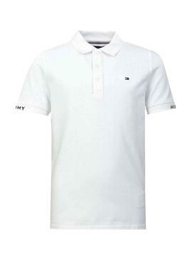 Polo Tommy Hilfiger Slim Fit Weiss Junge