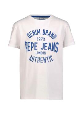 T-Shirt Pepe Jeans Optic Weiss für Junge