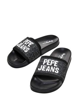 Flip flops Pepe Jeans Slider Schwarz für Damen