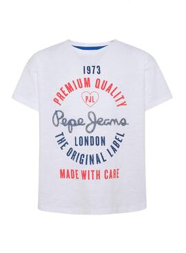 T-Shirt Pepe Jeans Nala Weiss für Mädchen