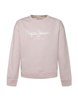 Sweatshirt Pepe Jeans Rose Rosa für Mädchen