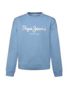 Sweatshirt Pepe Jeans Rose Blau für Mädchen
