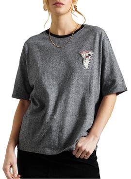 T-Shirt Superdry Military Narrative Grau Damen