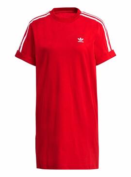 Kleid Adidas Escarl Rot für Damen