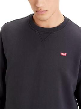 Sweatshirt Levis New Original Crew Schwarz für Herren