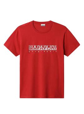 T-Shirt Napapijri Sallar SS Rot für Herren