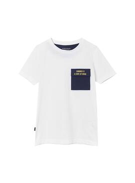 T-Shirt Mayoral Kombinationstasche Weiss Junge