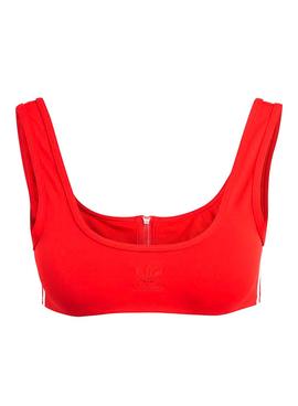 Bikinioberteil Adidas Adicolor Classics Rot Damen