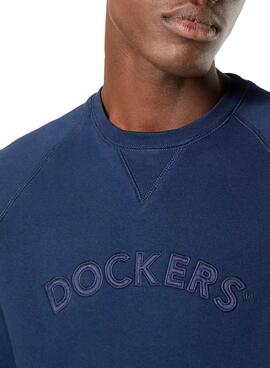 Sweatshirt Dockers Crewneck Blau für Herren