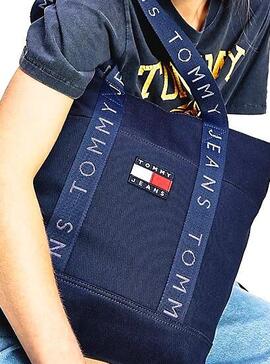 Handtasche Tommy Jeans Heritage Tasche Marineblau Damen