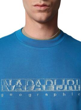 Sweatshirt Napapijri Ballar Blau für Herren