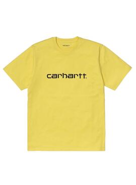 T-Shirt Carhartt Skript Gelb für Herren