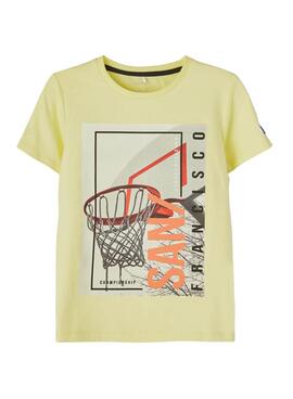 T-Shirt Name It Damiro Gelb für Junge