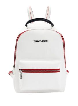 Rucksack Tommy Jeans Femme Pu Weiss für Damen