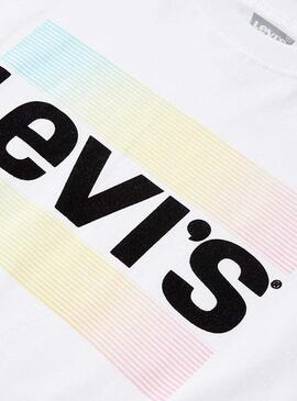 T-Shirt Levis California Logo Weiss für Junge