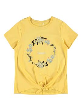 T-Shirt Name It Daisi Gelb für Mädchen