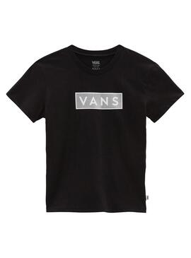 T-Shirt Vans Easy Box Glitter Schwarz für Mädchen