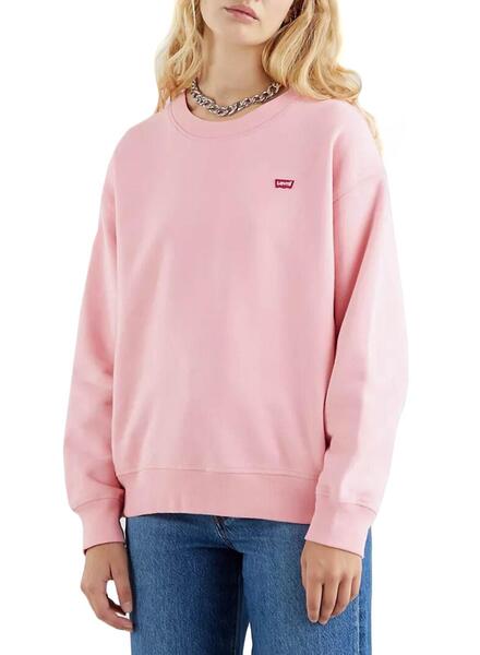 Sweatshirt Levis Standard Crew Pfingstrose Rosa Damen