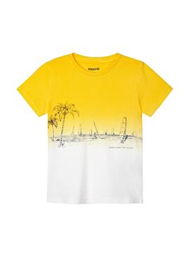 T-Shirt Mayoral Tauchfarbstoff Gelb Junge