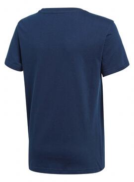 T-Shirt Adidas Kleeblatt T-Shirt Blau Oscuro für Junge