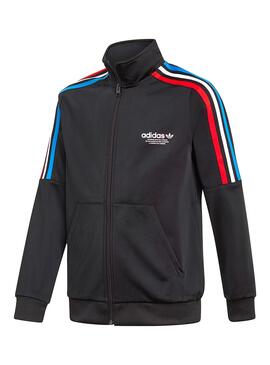 Jacke Adidas Tracktop Schwarz für Junge Mädchen