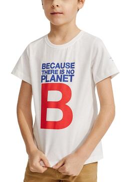 T-Shirt Ecoalf Great B Weiss für Junge