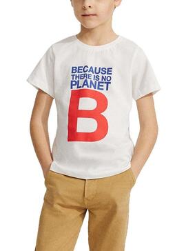 T-Shirt Ecoalf Great B Weiss für Junge
