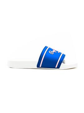 Sandalen Pepe Jeans Slider-Logo Blau für Mädchen