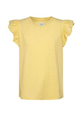 T-Shirt Pepe Jeans Eloisa Gelb für Mädchen