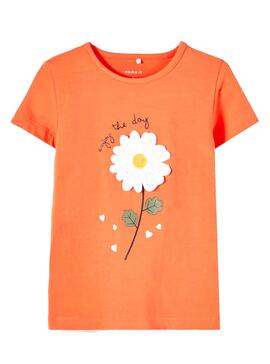 T-Shirt Name It Daruna Orange für Mädchen