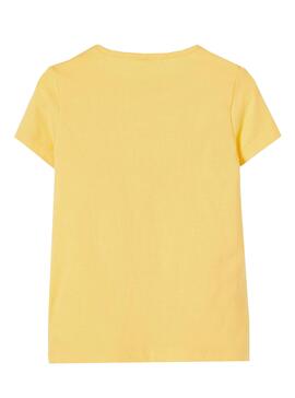 T-Shirt Name It Daruna Gelb für Mädchen