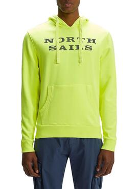 Sweatshirt North Sails Hooded Gelb für Herren
