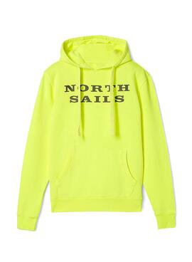 Sweatshirt North Sails Hooded Gelb für Herren