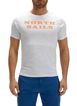 T-Shirt North Sails Cotton Weiss Herren