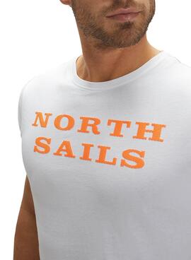 T-Shirt North Sails Cotton Weiss Herren