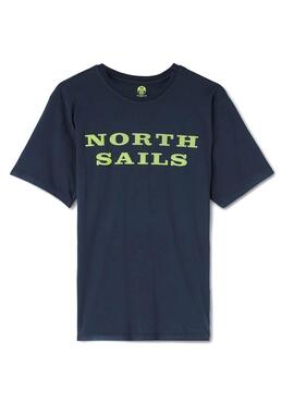 T-Shirt North Sails Cotton Marineblau Herren
