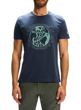 T-Shirt North Sails Organic Cotton Marineblau Herren