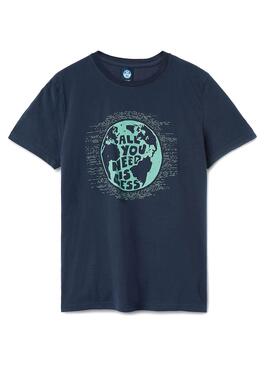 T-Shirt North Sails Organic Cotton Marineblau Herren