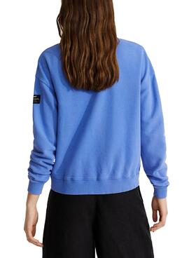Sweatshirt Ecoalf Because Blau für Damen