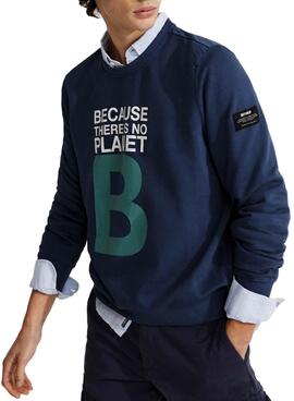 Sweatshirt Ecoalf Great B Marineblau für Herren