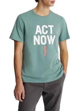 T-Shirt Ecoalf Baume Act Now Grün für Herren