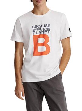 T-Shirt Ecoalf Natal Great B Weiss für Herren