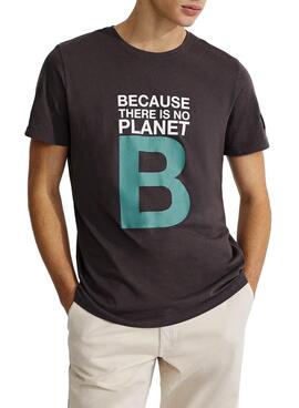 T-Shirt Ecoalf Natal Great B Schwarz für Herren