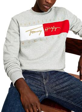 Sweatshirt Tommy Hilfiger Signature Grau Herren