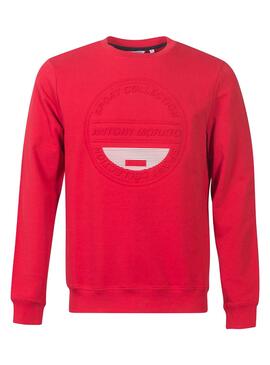 Sweatshirt Antony Morato Logo Streifen Rot Herren