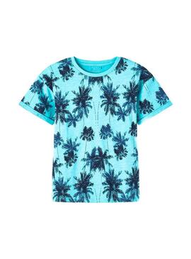 T-Shirt Name It Valther Blau für Junge
