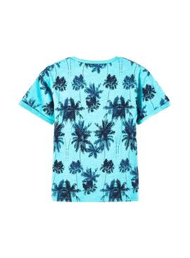 T-Shirt Name It Valther Blau für Junge