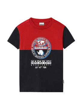 T-Shirt Napapijri Sauck Marineblau für Junge