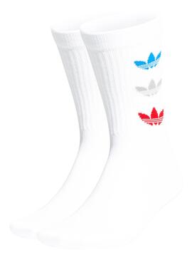 Socken Adidas Tri Thin Crew Weiss Junge Mädchen