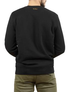 Sweatshirt Klout Basic Schwarz für Herren